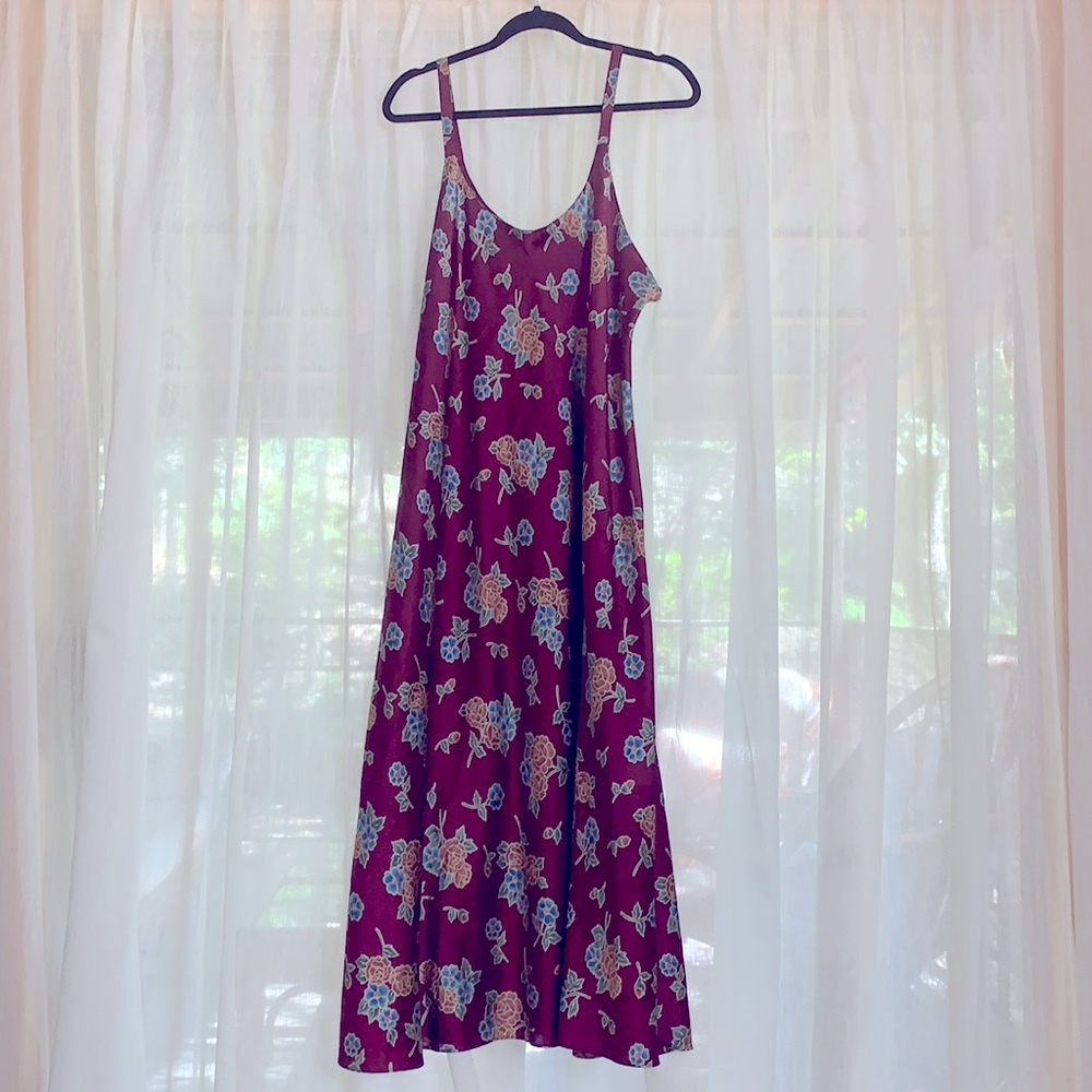 Vintage Floral Slip Dress Size 1X